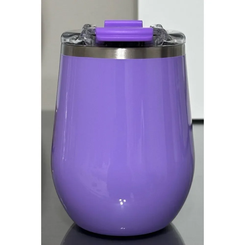 SET OF 2- BRUMATE UNCORK'D XL‎ 14oz WINE TUMBLERS, VIOLET